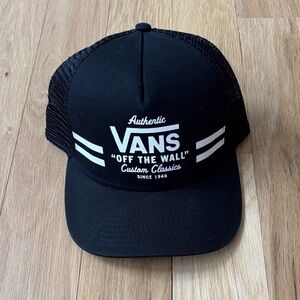 Vans Black and White Trucker Hat